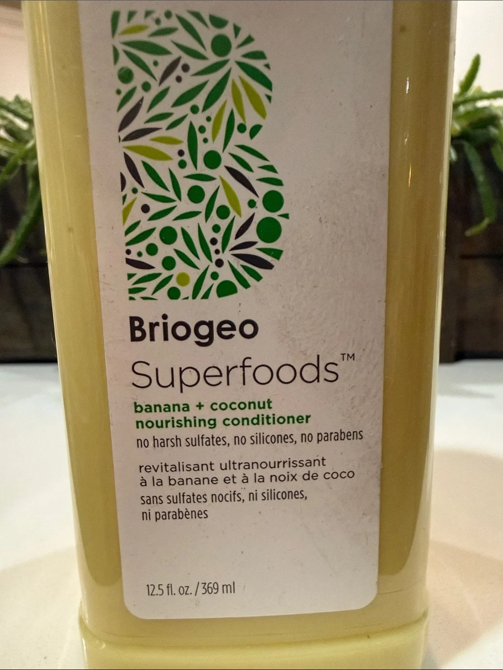 Briogeo Superfoods Conditioner - White Bottle with Gray Text